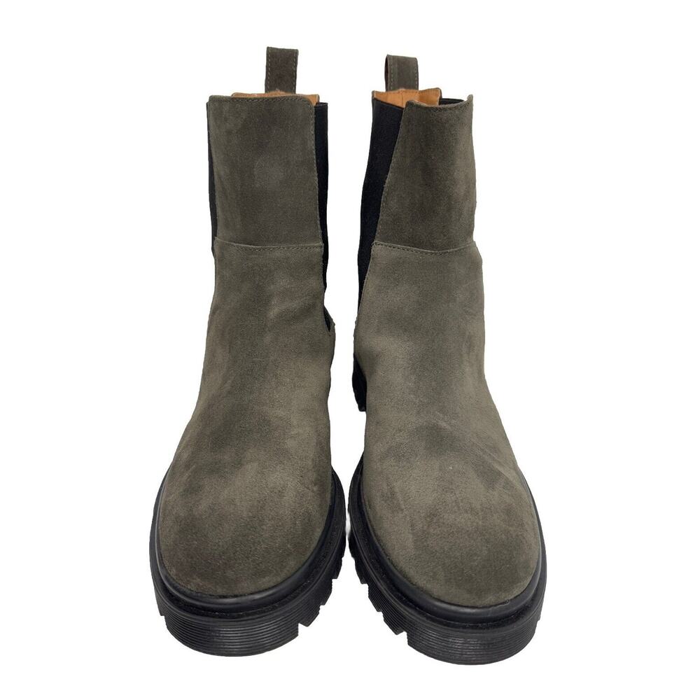 Camel Active Women’s Chelsea Style Boots Taupe Suede Leather, US Size 9 EU 40
